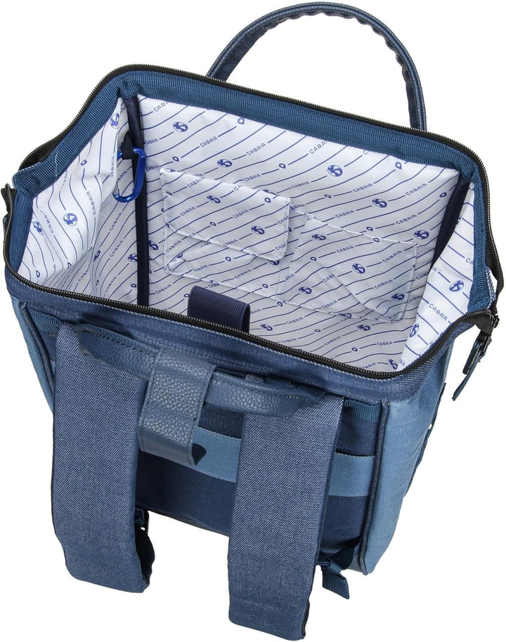 Cabaïa - Rucksack - Adventurer + 2 Vordertaschen - Wasserabweisend - Tagesrucksack - Modell Paris M