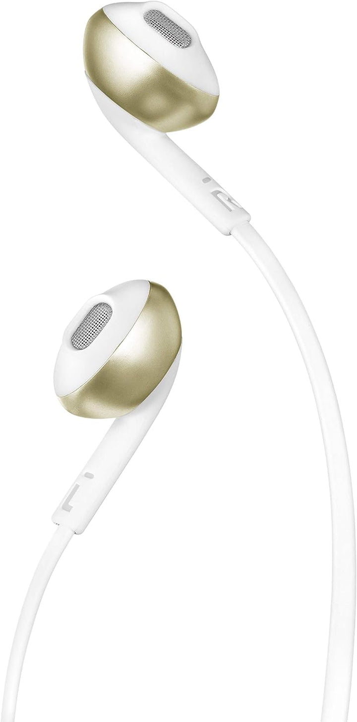 JBL Tune205BT Bluetooth Kopfhörer in Champagner Gold – Wireless Headphones mit 3-Tasten-Fernbedienun