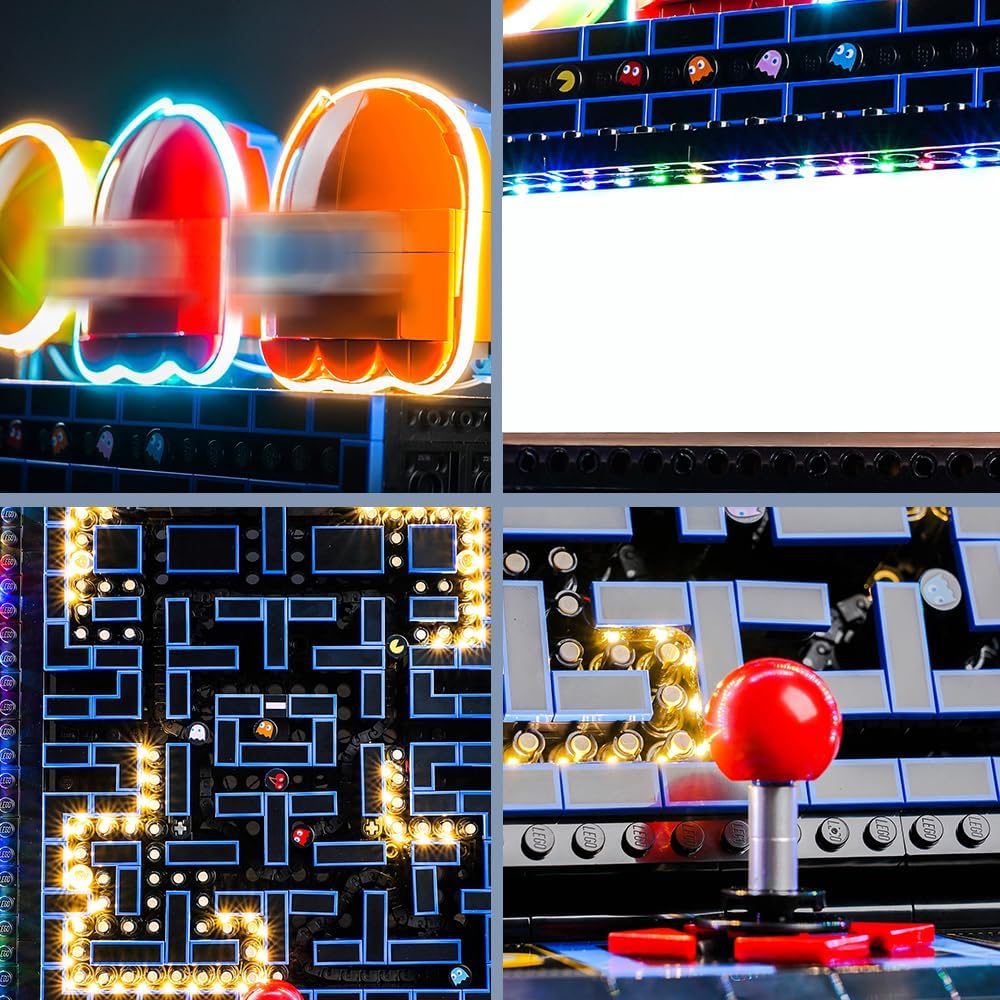Fernbedienung Dekorationsbeleuchtungsset für Lego 10323 PAC-Man Arcade (Nicht Lego), Licht-Kit für L