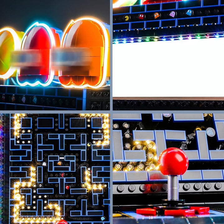 Fernbedienung Dekorationsbeleuchtungsset für Lego 10323 PAC-Man Arcade (Nicht Lego), Licht-Kit für L