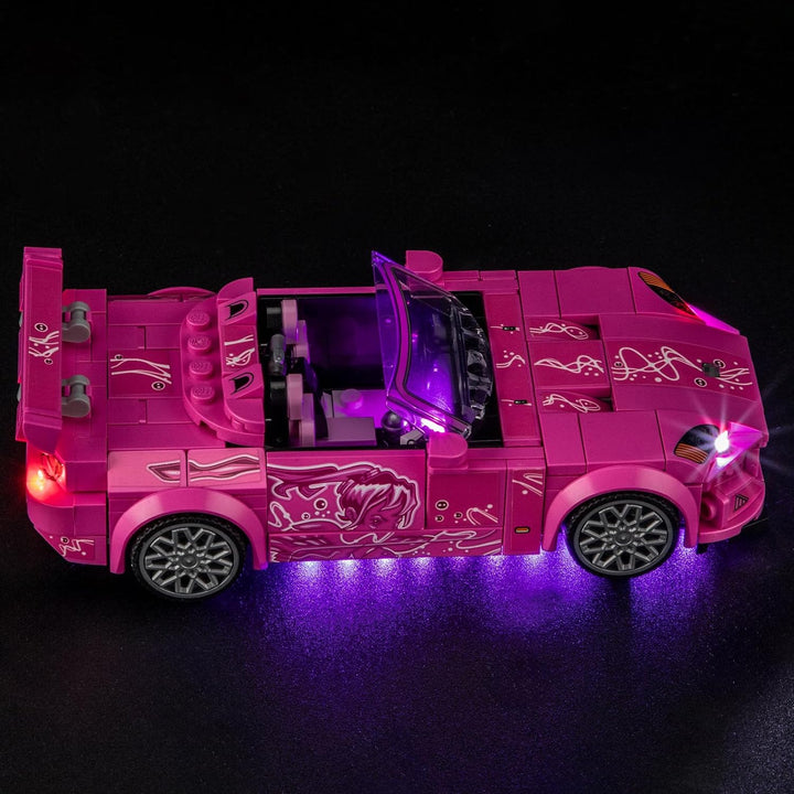 GEAMENT LED Licht-Set Kompatibel mit Lego 2 Fast 2 Furious Honda S2000 Speed Champions 77241 Baustei