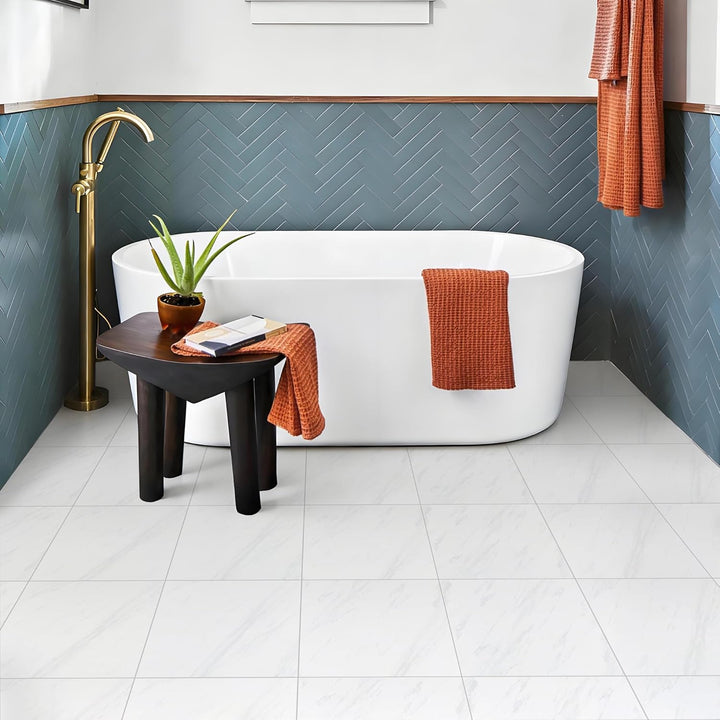 Vinylboden Selbstklebend PVC Bodenbelag Selbstklebende Vinyl Bodenaufkleber Fliesen Wasserfest und V