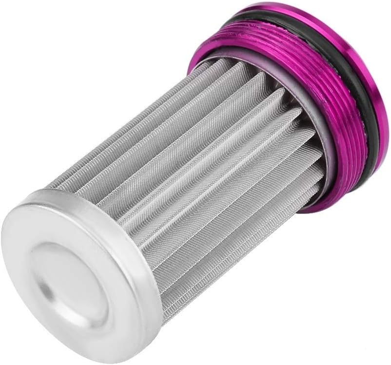 KSTE AN6 Benzinfilter, Inline Kraftstofffilter, Universal 100 Micron Aluminium High Flow Kraftstoff