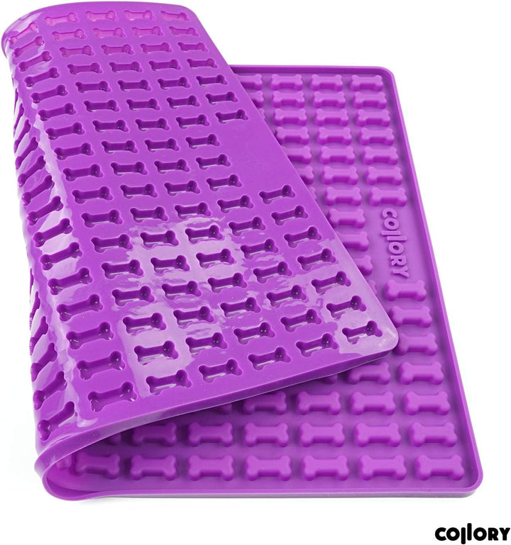 Collory® Mini Knochen (2cm) Silikon Backmatte, Backform für mini DIY Hundekekse und Leckerlis, Knoch