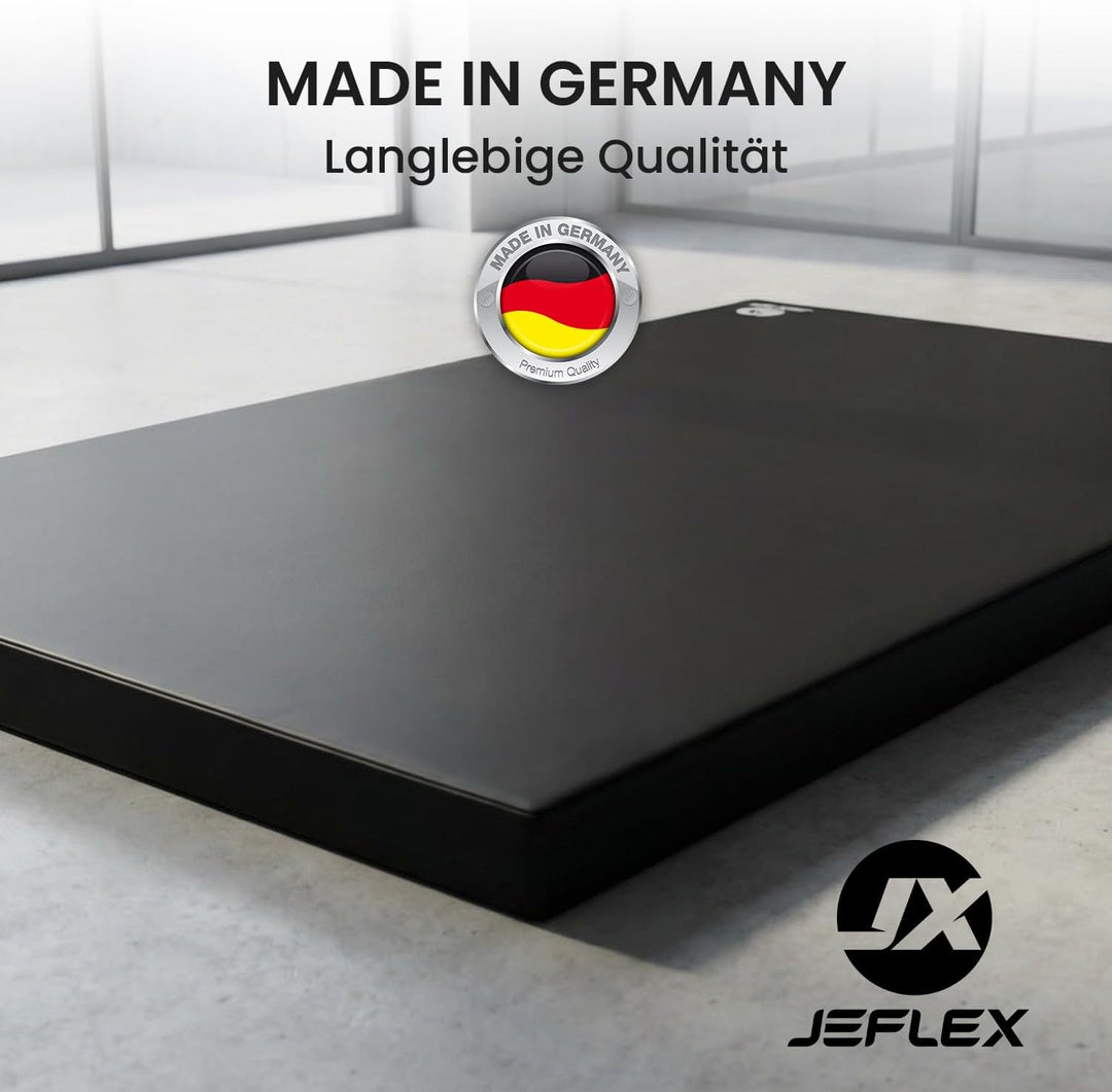 Jeflex - Weichbodenmatte & Turnmatte 200 x 100 x 8 cm MADE IN GERMANY/Gymnastikmatte tragbar/platzsp