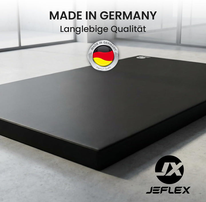 Jeflex - Weichbodenmatte & Turnmatte 200 x 100 x 8 cm MADE IN GERMANY/Gymnastikmatte tragbar/platzsp