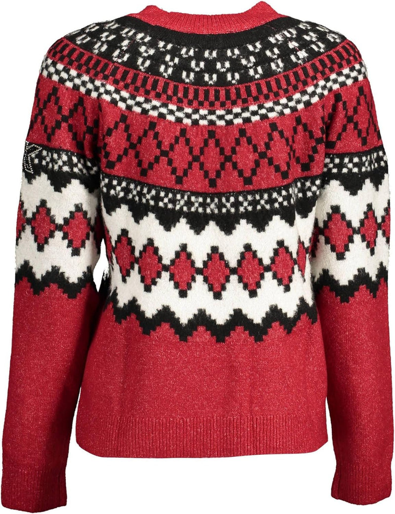 Desigual Damen Pullover Sweater XS Rot, XS Rot