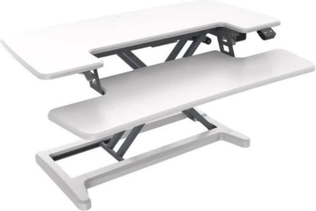 UPdesk Cross - Höhe 12-50,5 cm - Breite 41,5 x 88 cm - Schreibtisch Erhöhung - Höhenverstellbar - El