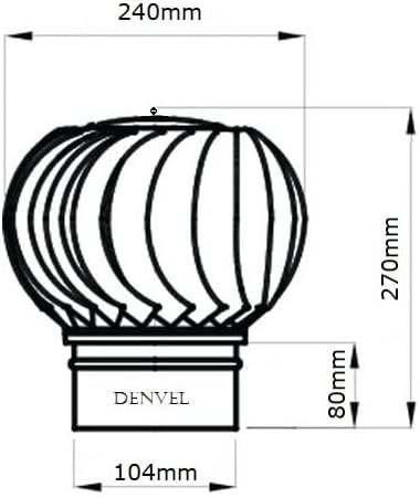 100mm Kaminaufsatz Drehbarer Edelstahl, NEUES MODELL, AUSTAUSCHBARE LAGER, Schornsteinabdeckung Kami