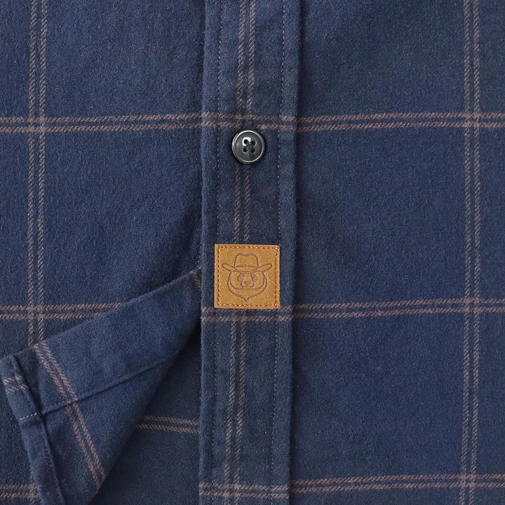 Dubinik® Flanellhemd Herren Kariert Button Down Outdoor Baumwolle Freizeithemden Flanellhemden Herre