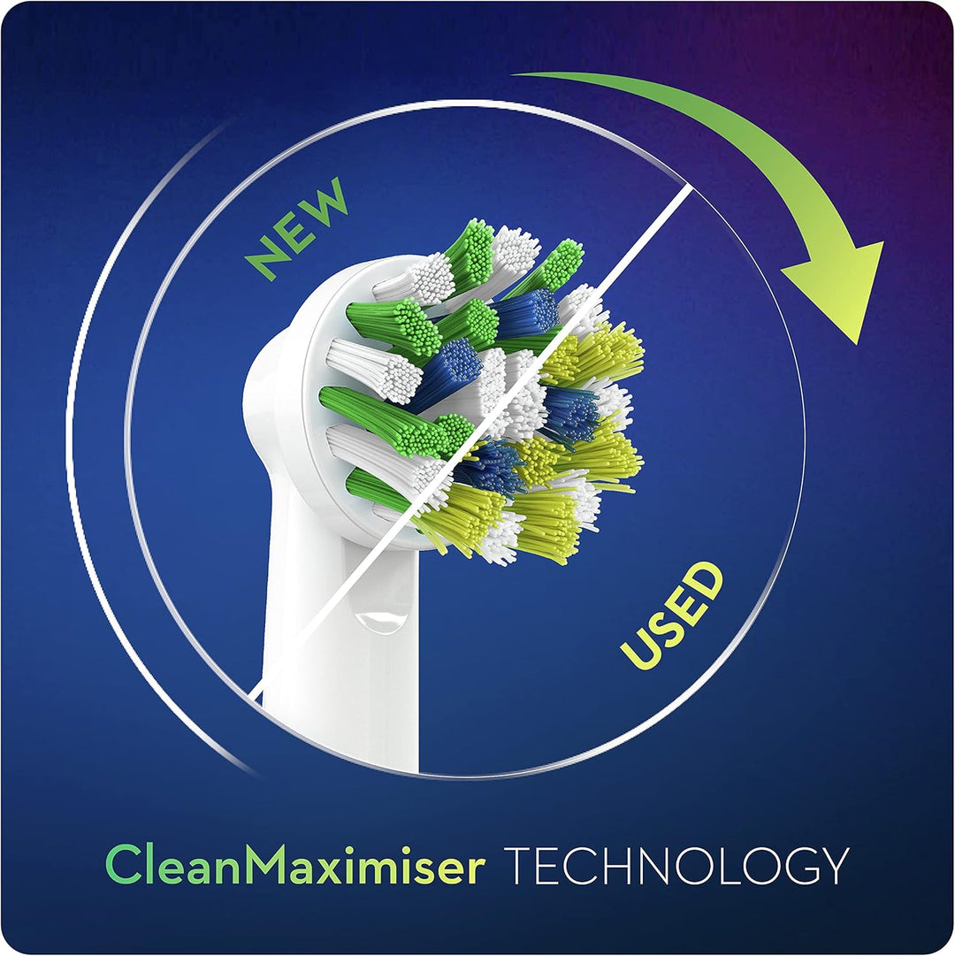 Oral-B CrossAction Bürstenkopf, 8 Stück, Original Elektro-Bürste, mit CleanMaximiser Technologie, We