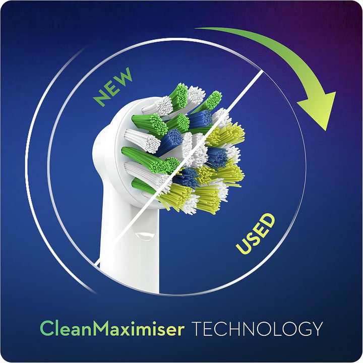 Oral-B CrossAction Bürstenkopf, 8 Stück, Original Elektro-Bürste, mit CleanMaximiser Technologie, We