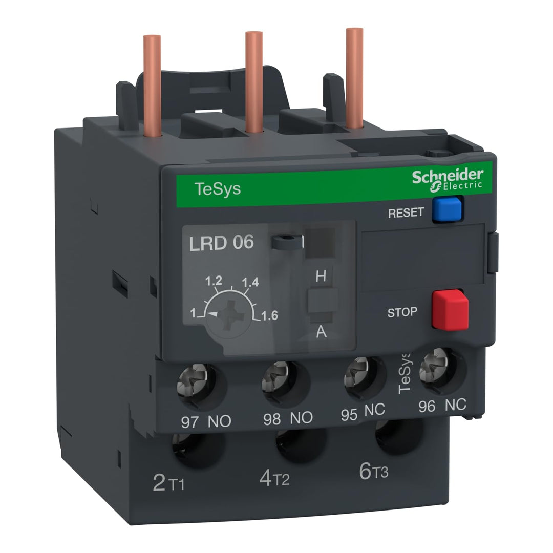 Schneider Electric Motorschutzrelais, 1-1,6A, 1S+1Ö, Klasse 10A, Überlastrelais 1-1,6 A, 1-1,6 A