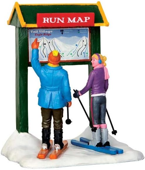 Lemax - What's Next? - Ski Karte lesen - Zübehör für die eigene kleine Weihnachtswelt