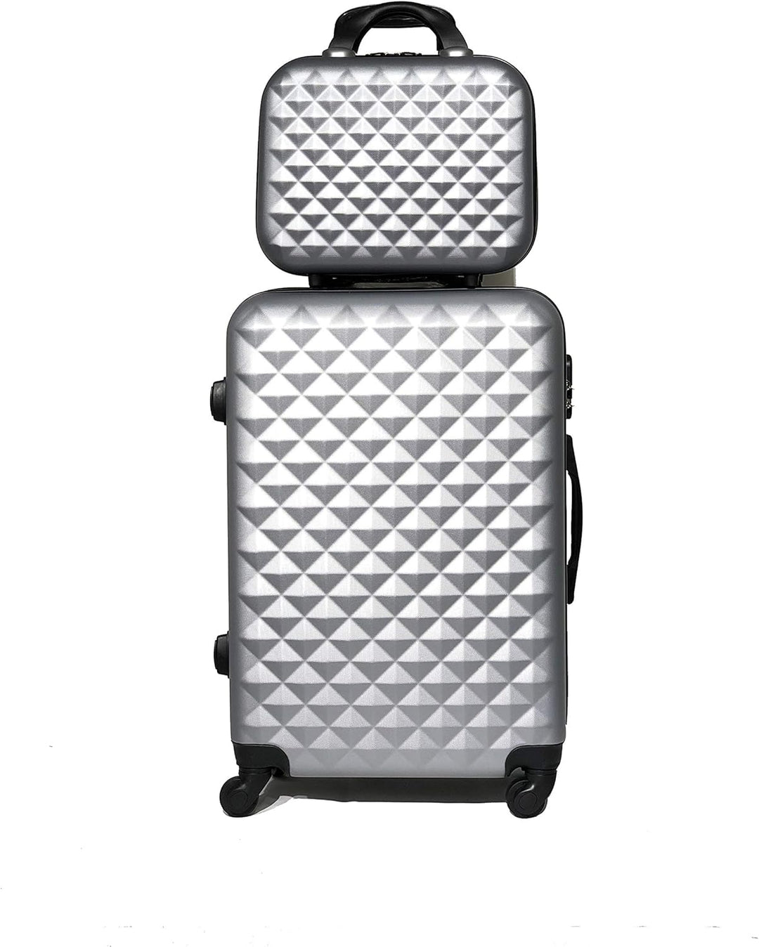 Kabinenkoffer, mittelgross, mit oder ohne Vanity, französische Marke, Silber (5802), Vanity 15 Pouce