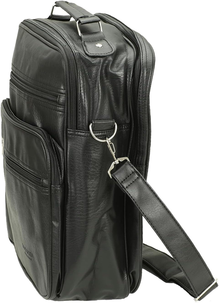 Business Arbeitstasche Herren Damen – Leder Umhängetasche/Schultertasche/Messenger Bag – Wasserabwei
