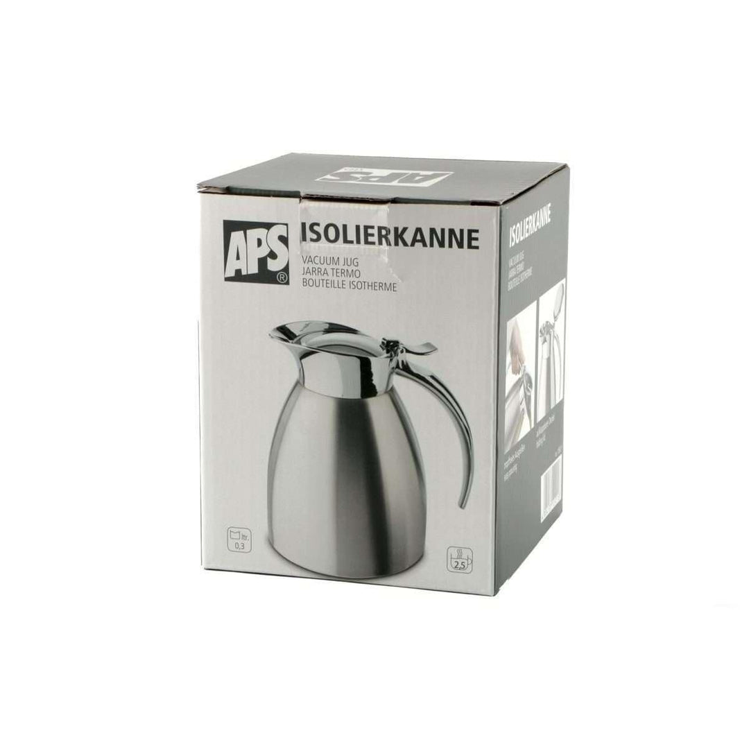 APS Isolierkanne „Advanced“, Kaffeekanne für alle gängigen Kaffeeautomaten, doppelwandiger Edelstahl