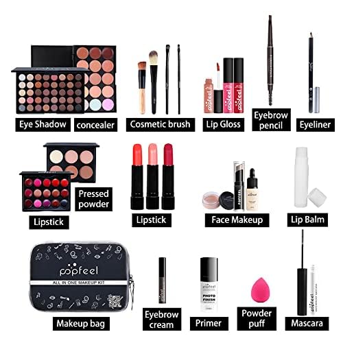 24 Stück Make Up Set, Schminkkoffer gefüllt, kinderschminke set mädchen, Lidschatten Makeup Paletten