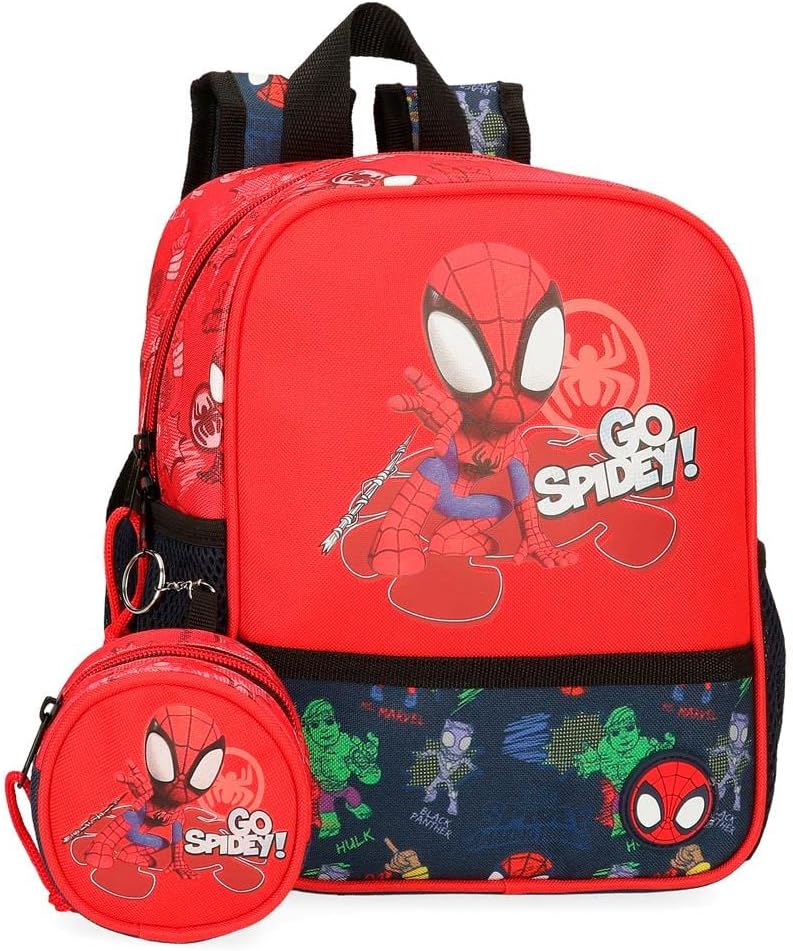 Marvel Go Spidey Rucksack Kindergarten, rot, Talla única, Kindergartenrucksack, Einheitsgrösse