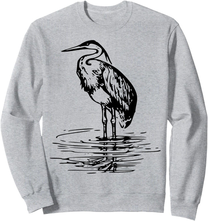 Vogelbeobachter des Graureihers Sweatshirt