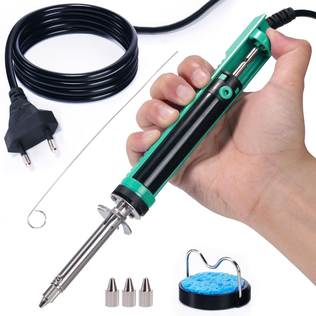 YIHUA 929D-V Elektrisches Vakuum Entlötkolben Lötkolben Sauger Entlötpumpe mit kürzerem Ladegriff un