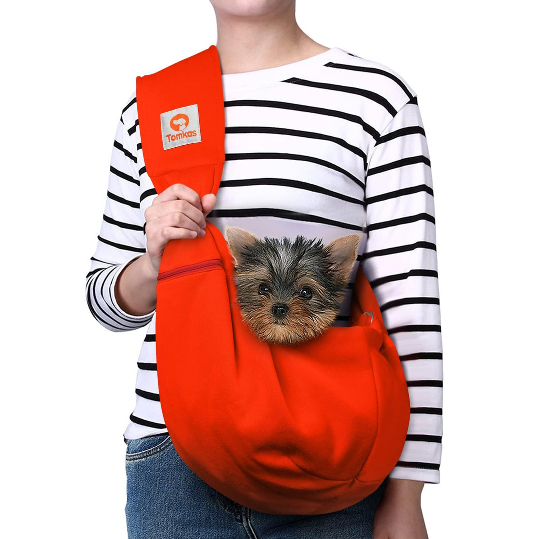TOMKAS Hundetragetasche Für Dog Carrier Sling Mit Klassischer Tasche Und Schnappverschluss, Für Hund