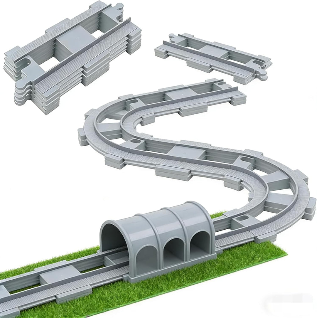 Bausteine Zug Schienen Set,Duplo Eisenbahn,City Eisenbahn Schienen,Schienen Erweiterungsset,Spielzeu