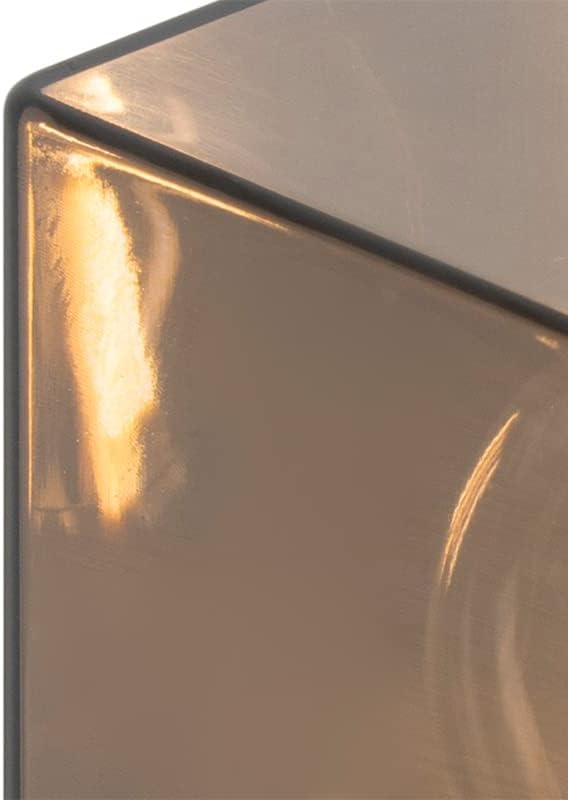 Qazqa - Modern Stehende Aussenlampe schwarz 50 cm IP44 mit Rauchglaseffekt - Dänemark I Aussenbeleuc