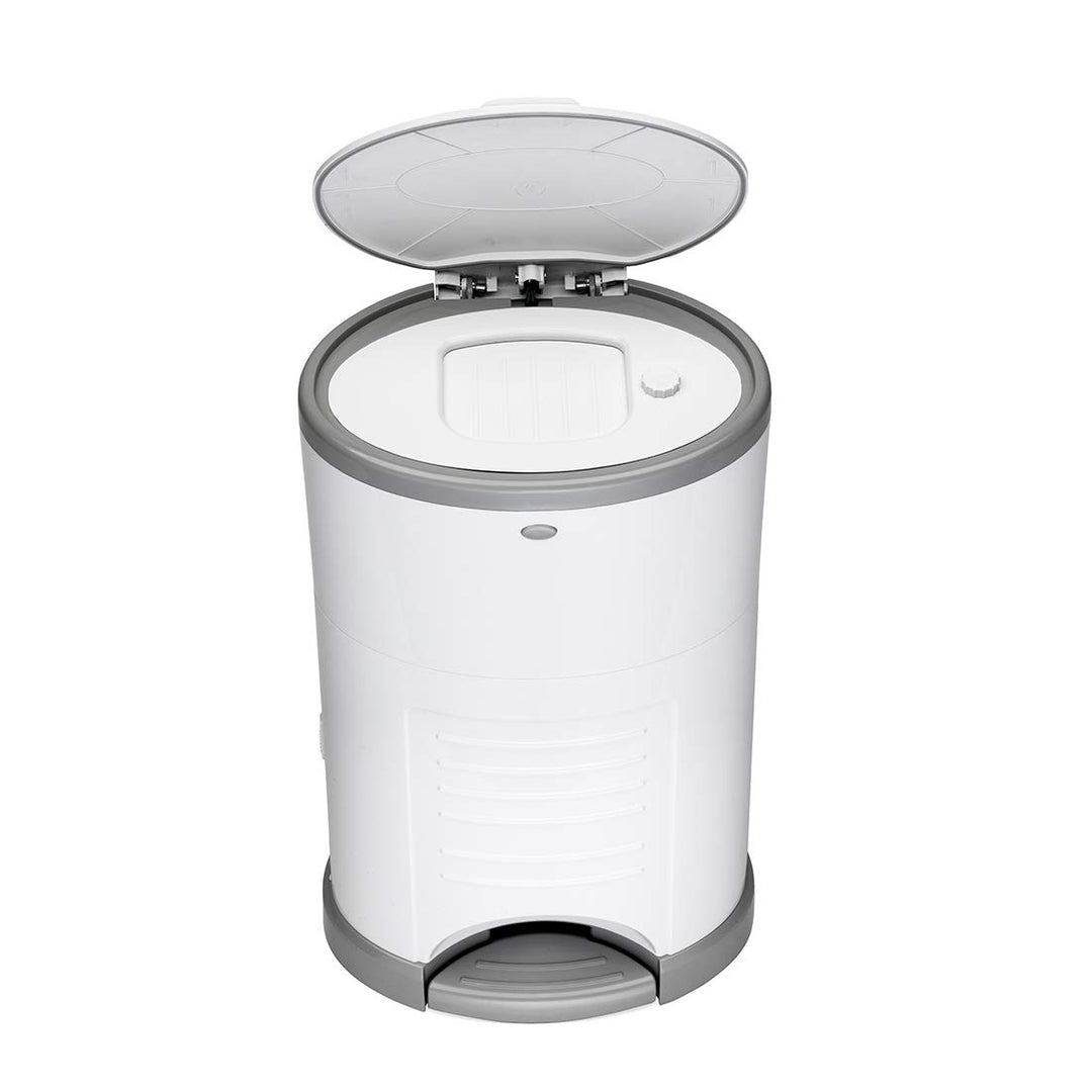 KORBELL - MINI - Abfallbehälter für Windeln - 9 L - Weiss - Ökonomisch - Ökologisch - Pedal - Fassun