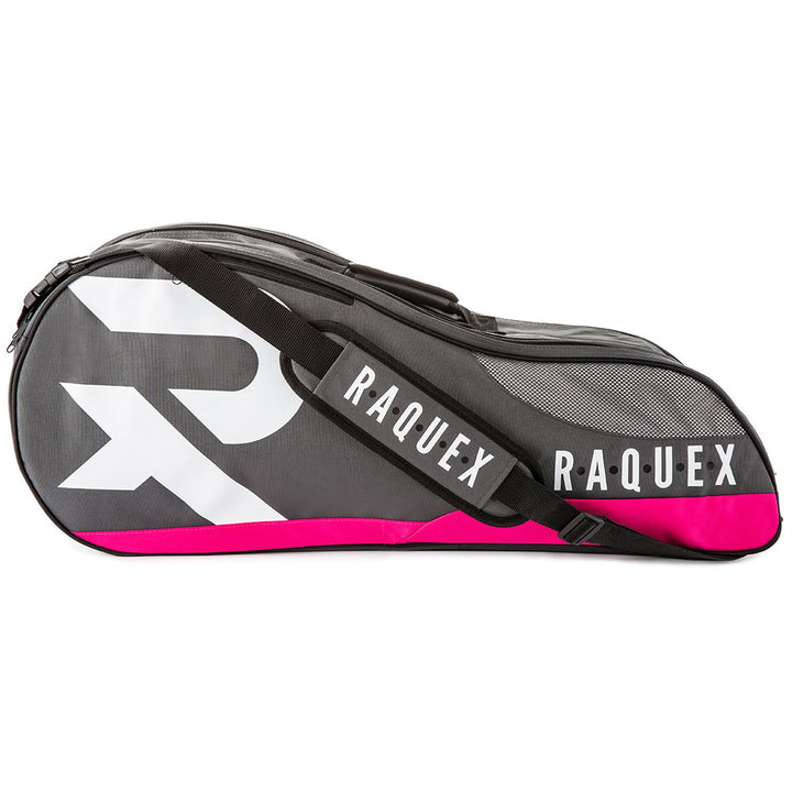 Raquex Schlägertasche für Tennis-, Badminton- und Squashschläger. Tennistasche für bis zu 6 Schläger