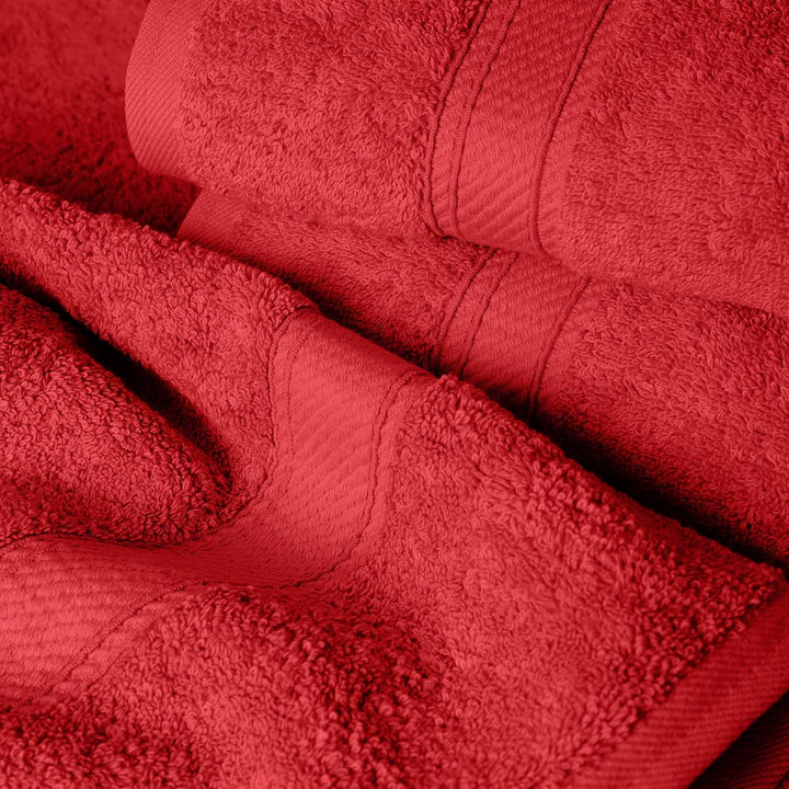 SUPERIOR 900 Madison TS Handtuch-Set, Baumwolle, Rot/Ausflug, einfarbig (Getaway Solids), 6PC, Rot/A