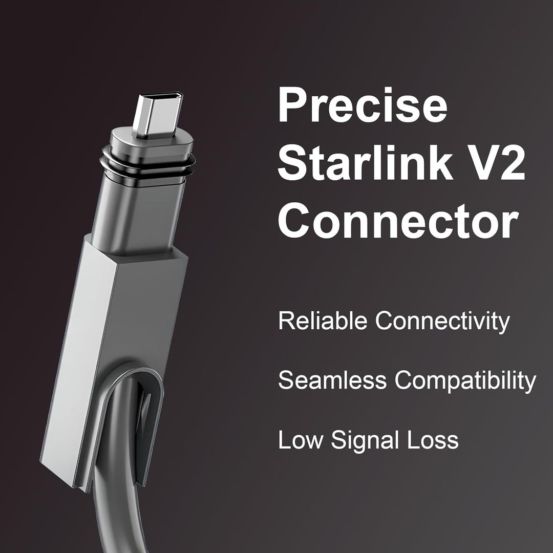 StarLink Gen 2 Kabel mit Kabel-Caddy 30,5 m für Starlink Extension Gen 2 Router 100ft, 100ft