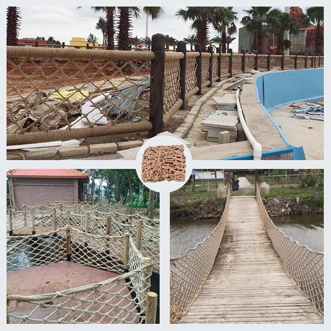 Sicherheitsnetz Hanfseil Hanfseilnetz Schutznetz Treppe Balkon Fallschutznetz Trennwand Deckennetz S