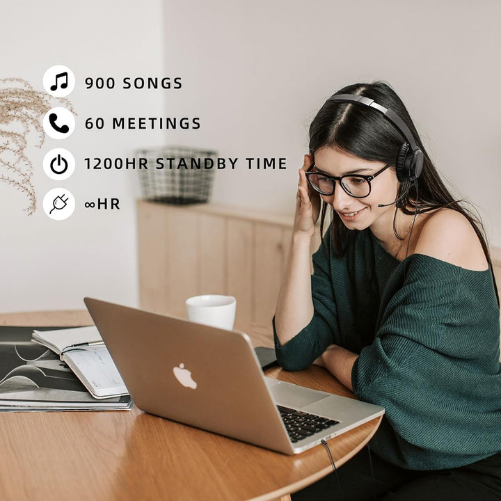 SoundMAGIC P23BT Handy On-Ear Bluetooth Headphones, CVC Noise Cancelling Microphone HiFi Sound Stabl