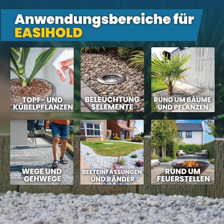 Vuba Easihold 4,1 l Kiesbinder – Kleber für Steine und Mulch, gebrauchsfertig; Stabilisator für Ru
