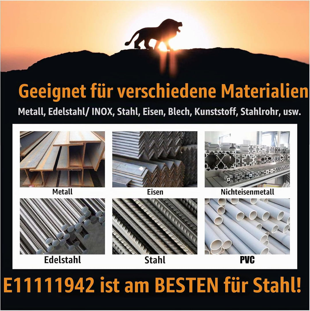 Merryland Trennscheibe 230 Metall Stahl Edelstahl für Winkelschleifer, 230 X 1,9 mm Dünn Flexscheibe