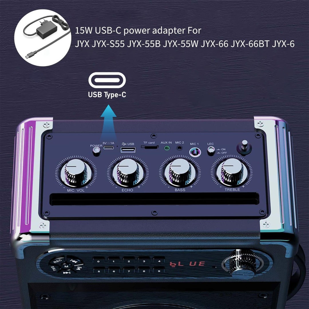 KFD Netzteil 5V 3A USB C Ladegerät für WiiM Pro Plus AirPlay 2 Receiver, Fender x Teufel ROCKSTER GO