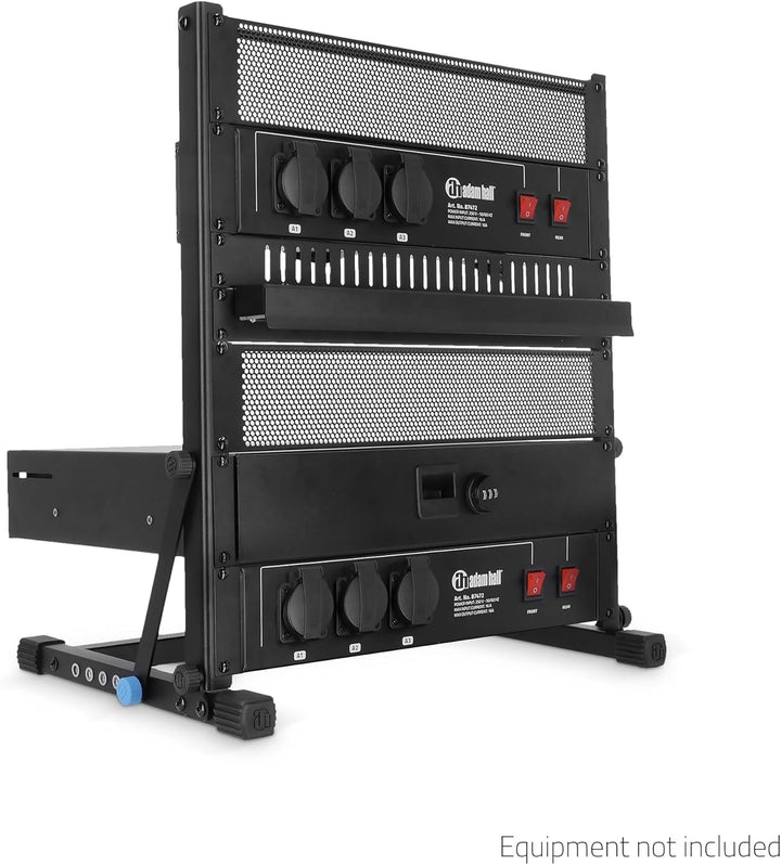 Adam Hall 19'' Parts RACK STAND 12 - Verstellbarer 19" Rackständer, 12HE, schwarz