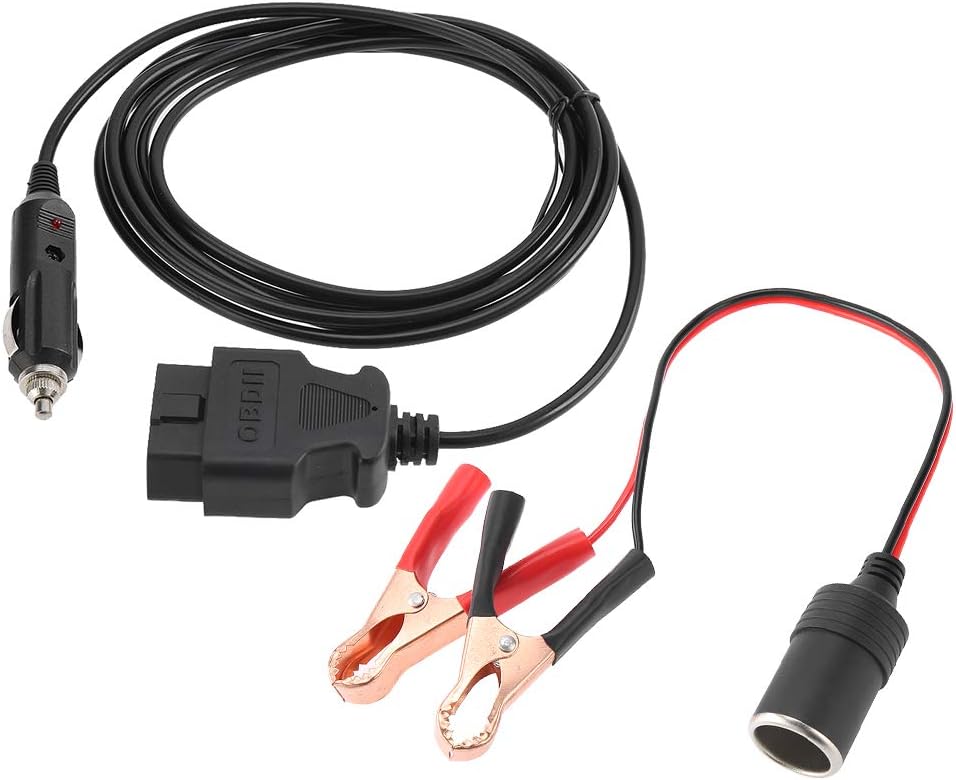 OBD2 Memory Saver-Anschluss, OBD II-Fahrzeug-ECU-Notfall-12-V-Stromversorgungskabel Memory Saver mit
