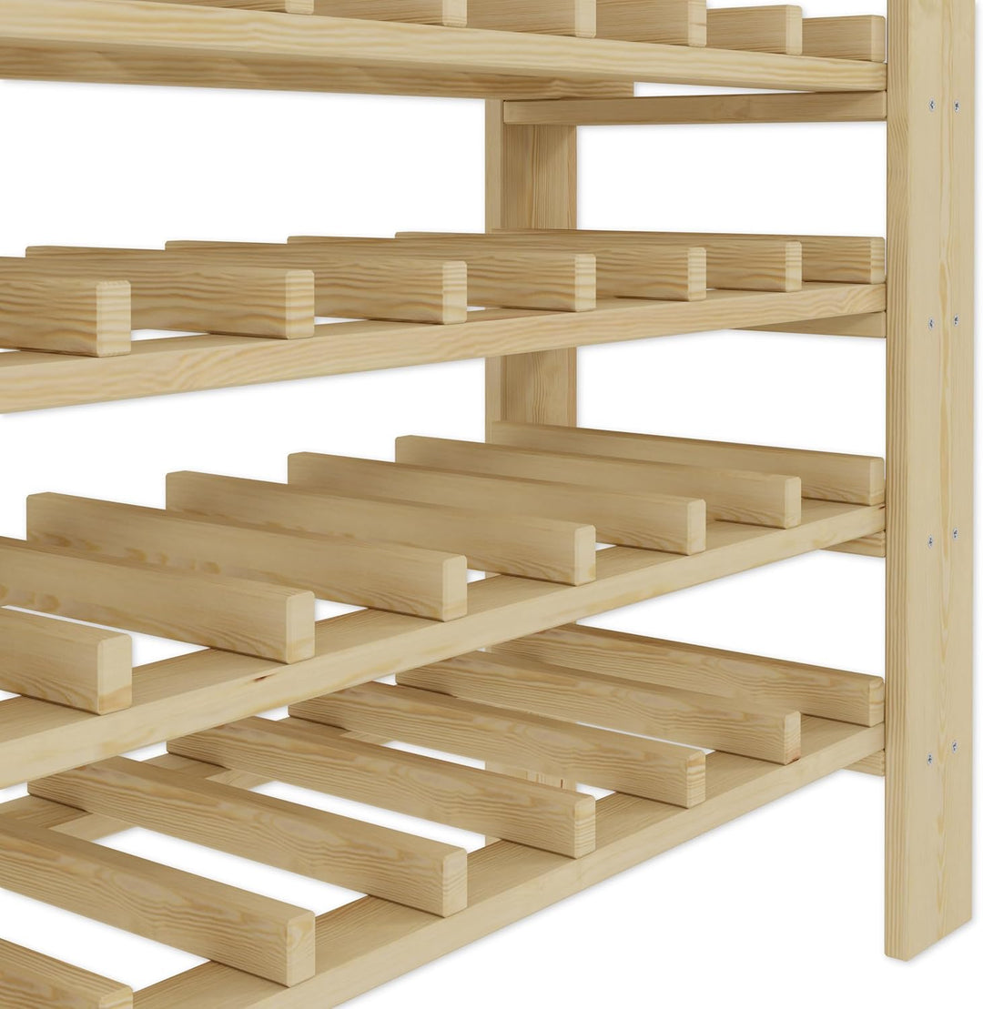 Lenmar Serie RW Weinregal aus Holz für Flaschen, Hellbeige, Wein, Flaschenregal, Kellerregal, Regale