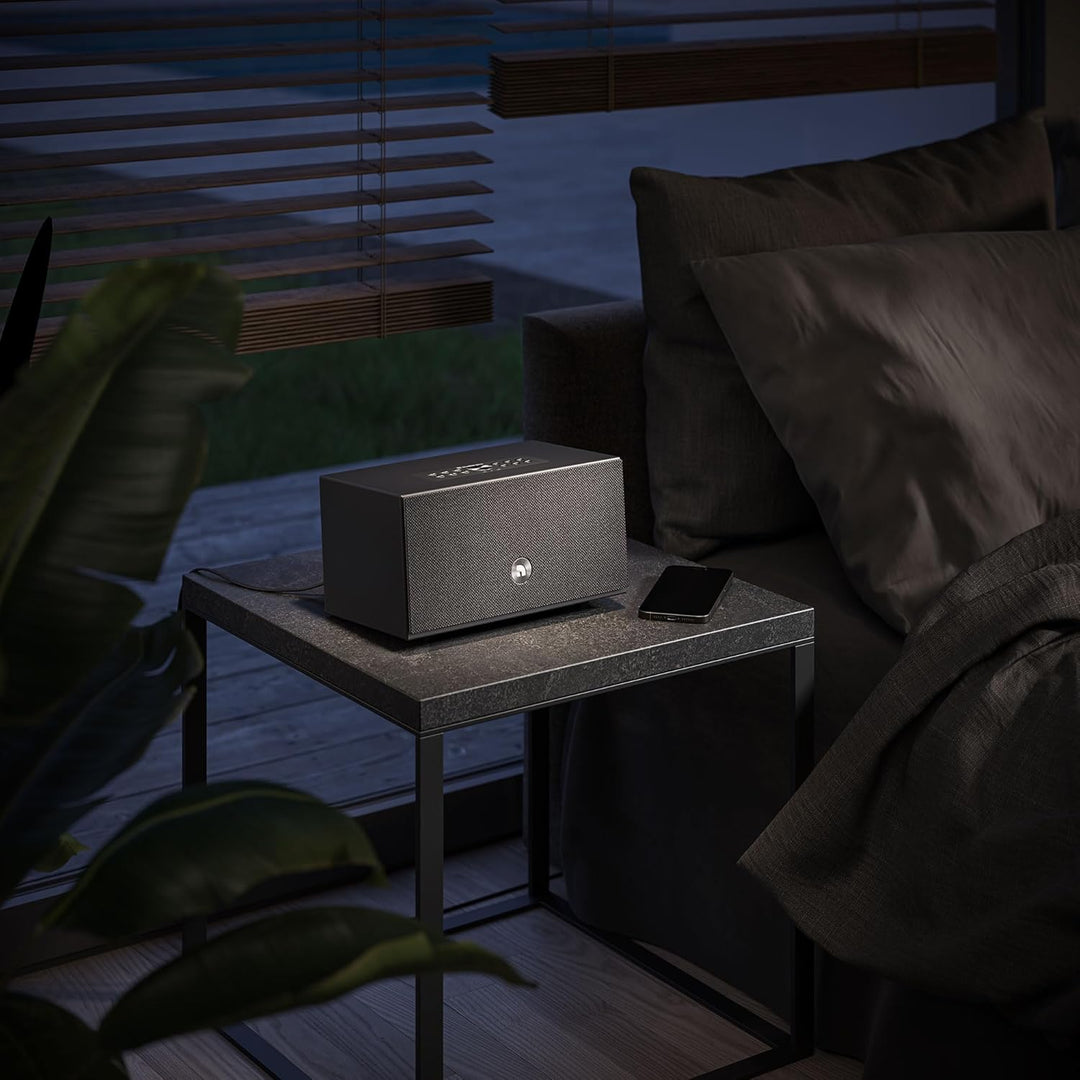 Audio Pro C5 MK II W - WiFi Lautsprecher, kompakte HiFi-Stereoanlage, kabelloser Lautsprecher - Schw