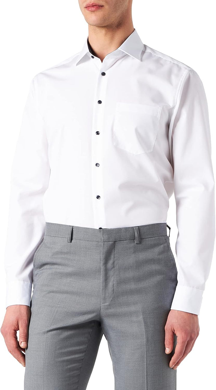 Seidensticker Herren Business Hemd Set - Doppelpack Hemden - Regular Fit - Bügelfrei - Kent Kragen -