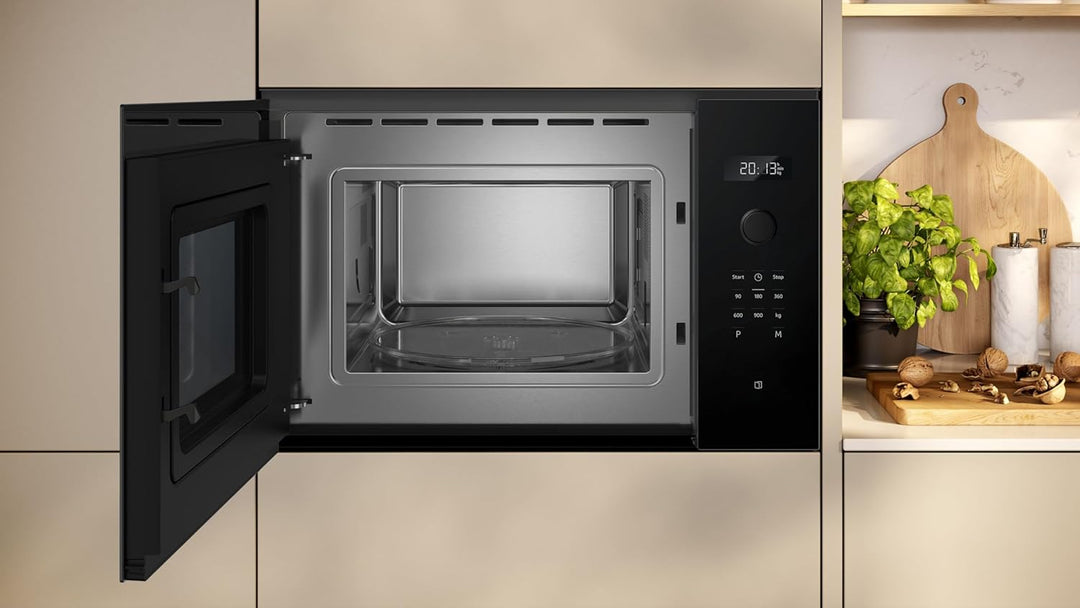 Neff N 50, HLAWD53K0, Einbau Mikrowelle, 59 x 38 cm, Easy Clean für schnelle Reinigung, LED Display,