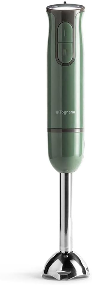 Tognana Iridea Handmixer, Whit Beater Whisk, 600 ml Tumbler und 500 ml Chopper, Salbeigrün, Grün