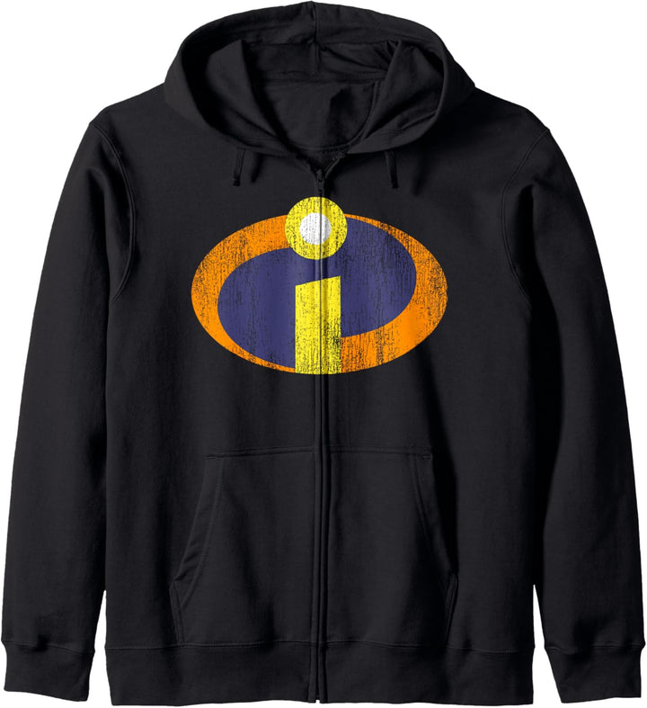 Disney Pixar Incredibles Emblem Retro Kapuzenjacke