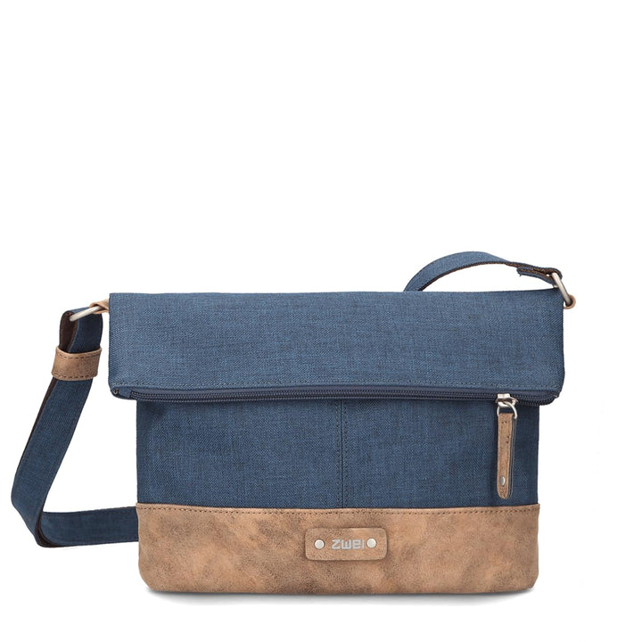 Zwei Damen Rolltop-Handtasche Olli OT6 Umhängetasche 2/4 Liter klassische Crossbody Bag wasserabweis