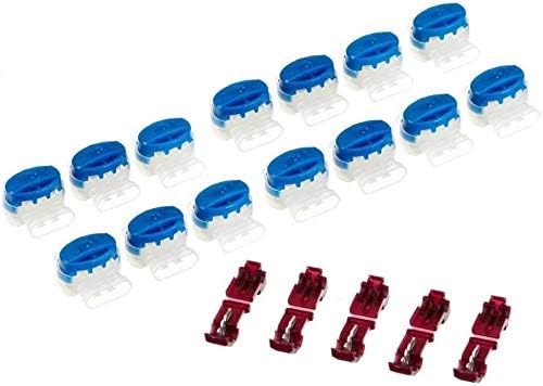 Genisys 15 Kabel Verbinder + 5 Anschlussklemmen kompatibel für Husqvarna ® Automower ® 4** 5** - wie