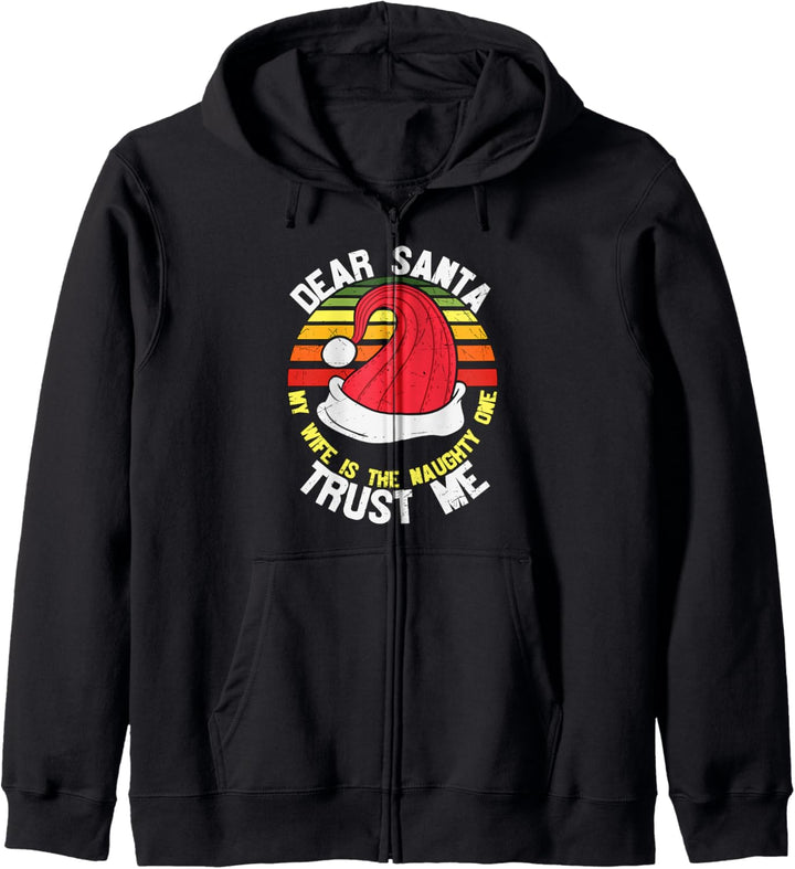 Dear Santa Funny Santa Claus Witz Ehemann Frau Weihnachten Kapuzenjacke