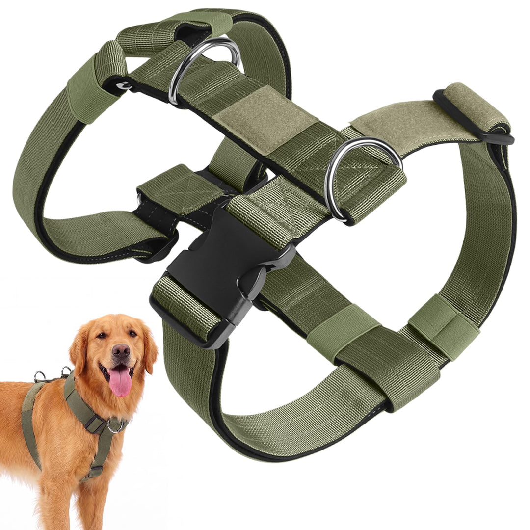 Hundegeschirr Anti Zug, Brustgeschirr Verstellbar mit Front Clip, Anti Zieh Geschirr für Hunde, Weic
