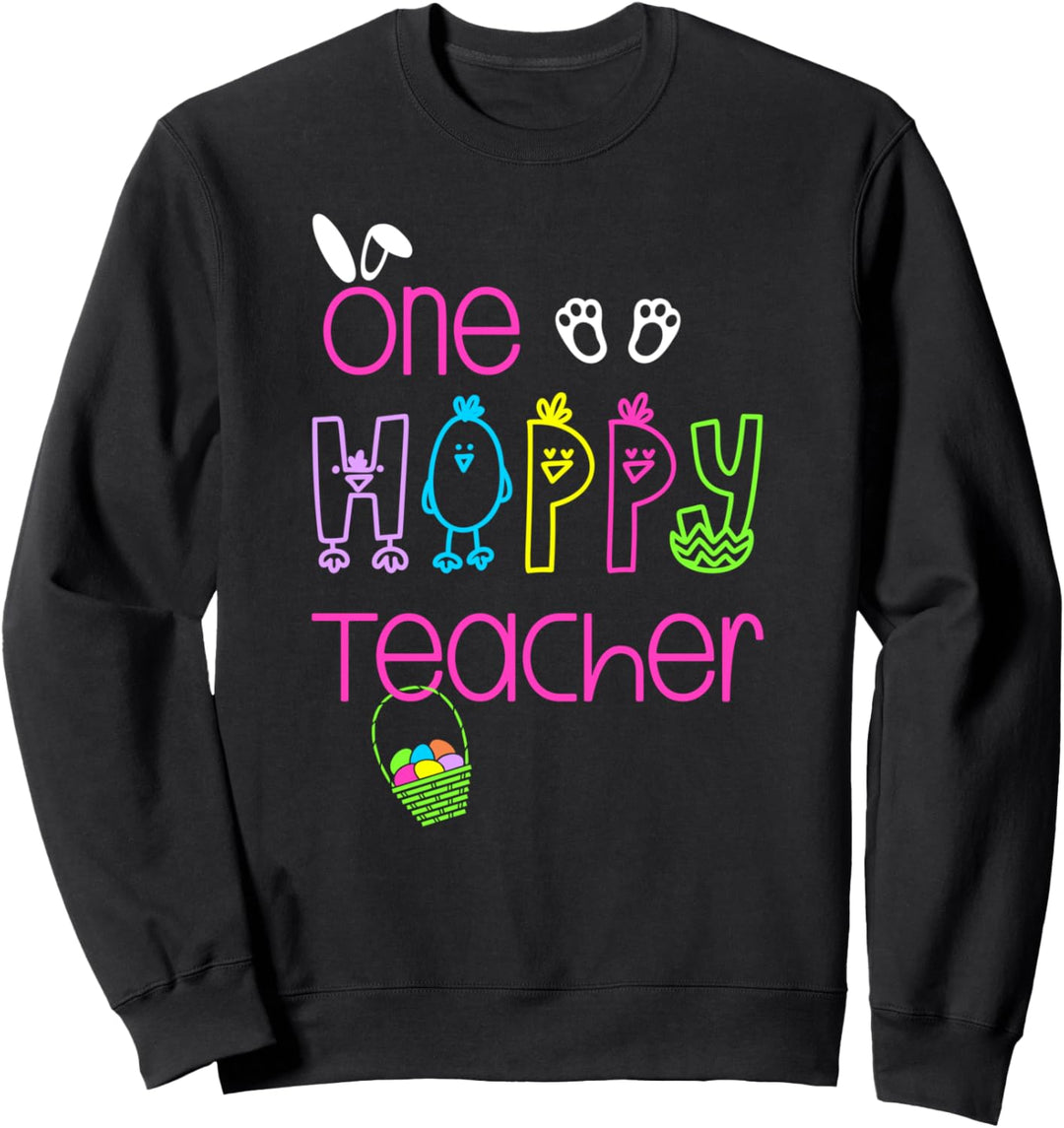 Ein Hopfenlehrer sagt / niedliche Ostergrafik-Häschenohren Sweatshirt